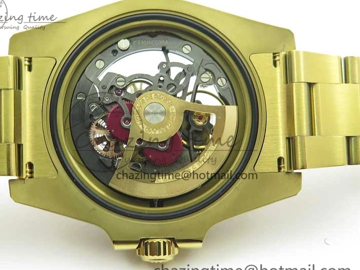 MiroTime 0214 Popular Andrea Pirlo Project Skeleton Submariner YG VRF Best Edition on YG Bracelet SA 2981